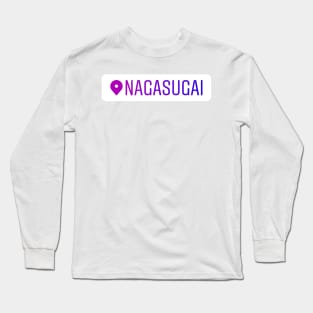 Nagasugai Instagram Location Tag Long Sleeve T-Shirt